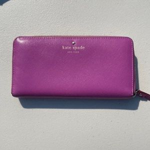 Plum purple Kate Spade wallet